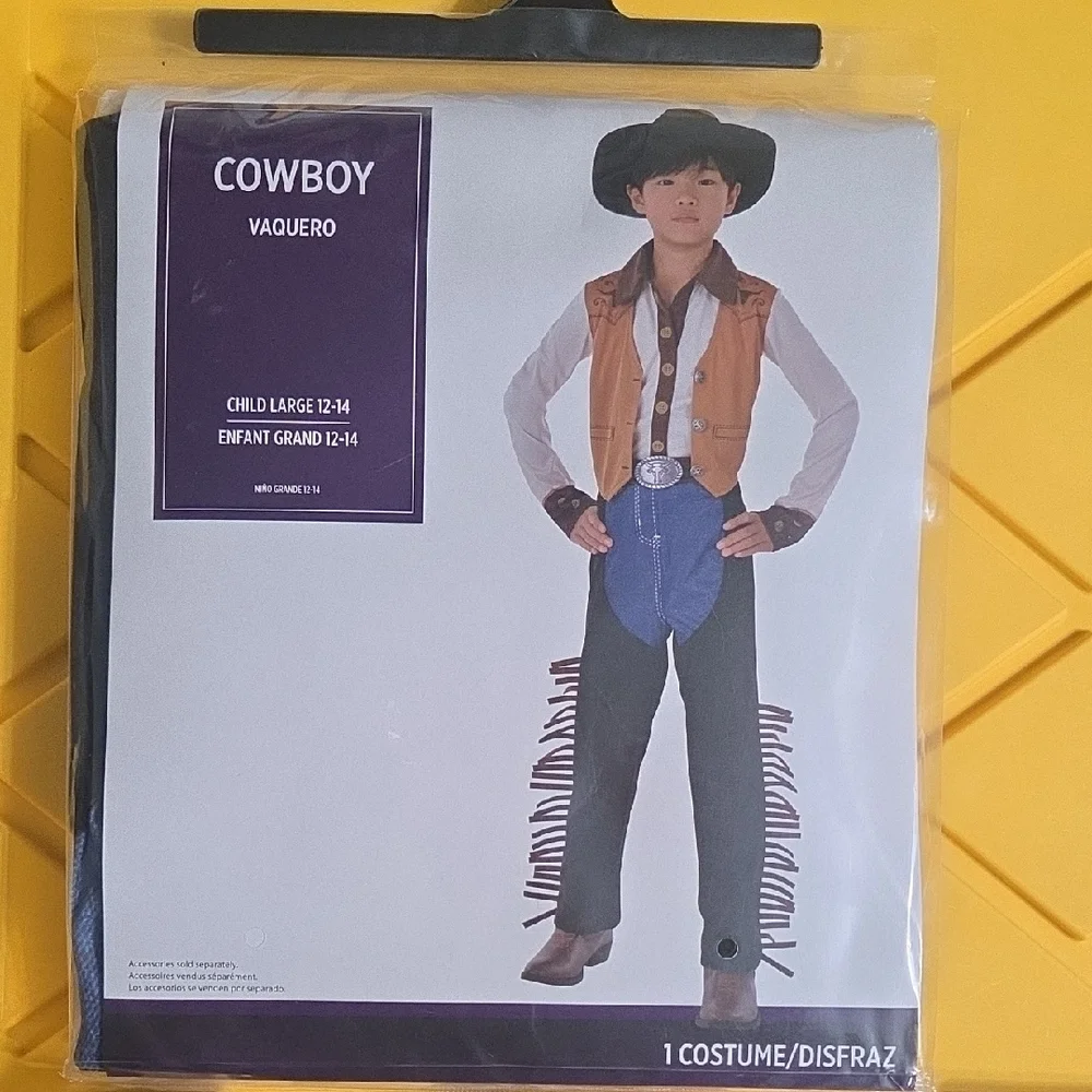 Cowboy Vaquero Kids Costume - Brown and Blue